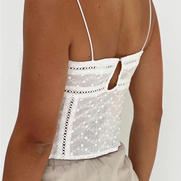 Princess Polly brand new ivory lace tank top - Picture 2 of 7